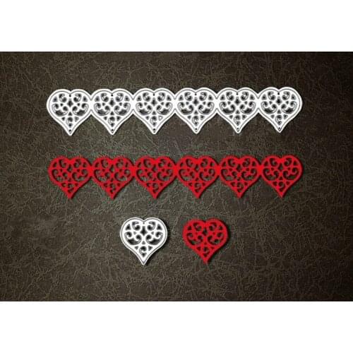 Metal big heart horizontal love cutting Dies Stencils for DIY Scrapbooking photo album Decorative Embossing DIY Paper Cards