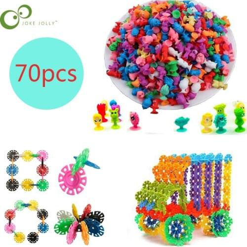 Mini Sucker Dolls Marine Land Strange Animal Cupule kids Puzzle Jigsaw Plastic Snowflake Building Building Model Puzzle WYW