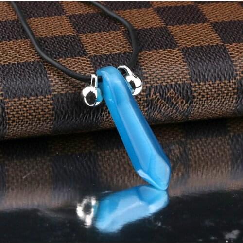 Blue Unisex Gemstone Pendant Necklace Suitable For Different Places Tsunade Necklace Geometric Jewelry Chains Necklaces In Bulk