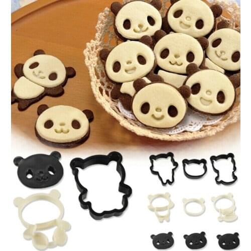 Plastic Little Bear Shaped Pastry Cookies Bakeware Kitchen Decoration Tools Fondant Gift Cutting Mold