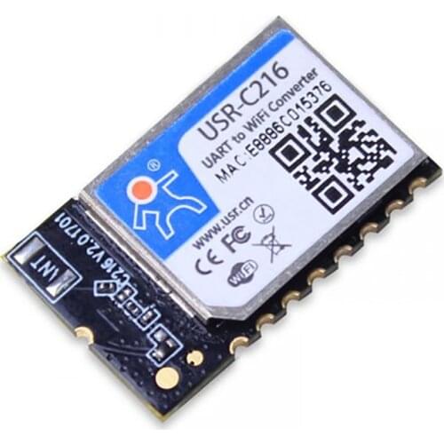 USR-C216 UART to WIFI Converter SMT Low Power IoT Wifi Wireless Module Chip Support TCP/UDP Httpd Client AT Command Mode Q175
