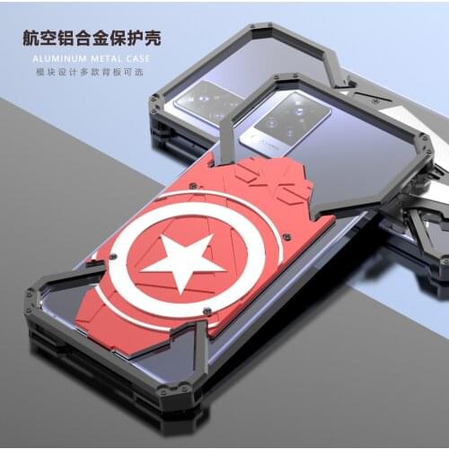 Luxury Shockproof Aluminum Metal Armor Ring Case For Vivo S9 S5 X30 Pro Aluminium Bumper Metal Frame Cover