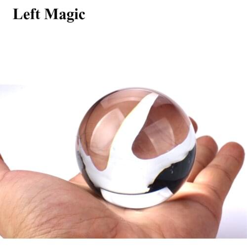 60 mm Acrylic Contact Juggling Ball Magic Tricks Crystal Ultra Clear 100% Acrylic Ball Manipulation Juggling balls for party