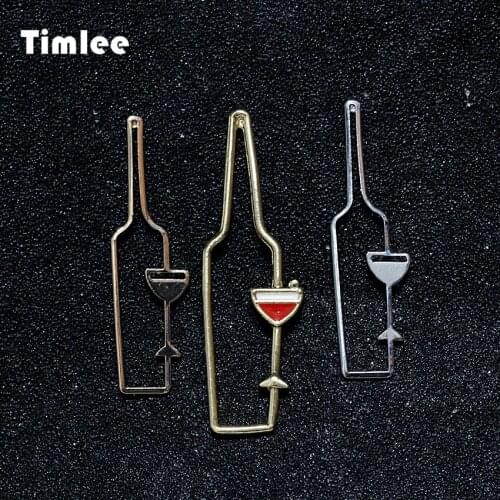 Timlee E015 Temperament Wine Glass Earring Wine Bottle Long Studs Earrings,Fashion Jewelry wholesale