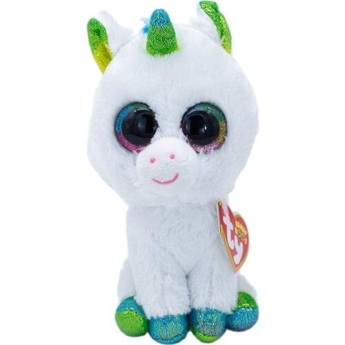 Ty Beanie Boos Flippables 6 Inch Big Eye Unicorn 15cm Plush Stuffed Animal Collectible Soft Doll Toy Christmas Gift