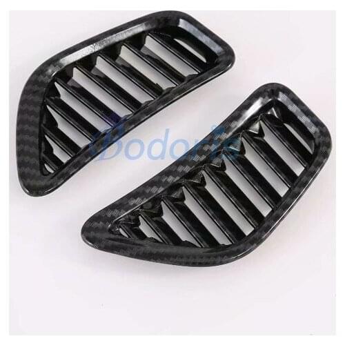 Carbon Fiber Color Interior Dashboard Vent Cover AC Outlet Trim Moulding Strips Panel For Toyota Prius 2019 2020 Accessories