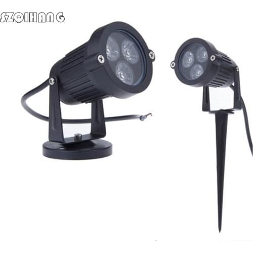 Outdoor LED Garden Light Led Lawn Lamp 3x3W Warm Cold White Waterproof Spike Garden LED Light 85-265V/DC12V