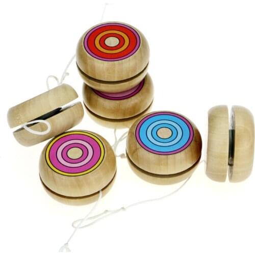 1Pcs Yoyo Wooden Toys 4.5cm Wooden YO-YO Ball Spin Professional Yo-yo Classic Toys For Child Gift
