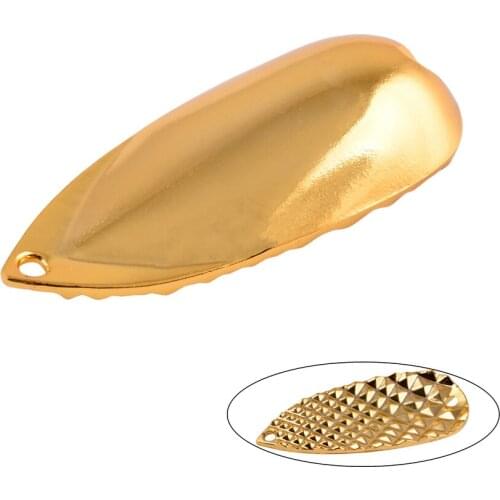 1Pcs Metal Spinner Spoon Fishing Lure 10g/15g/20g Gold Silver Artificial Bait without Hook Hard Lure For Bass Pike Carp Fishing