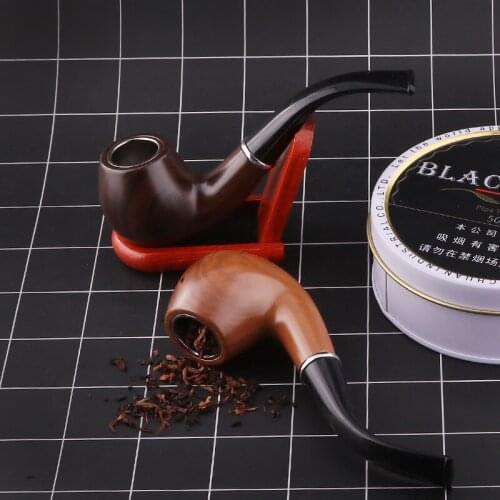 1pc Gift box package high quality Handmade Resin Tobacco Pipe Filter Smoke Tobacco Smoking Pipe