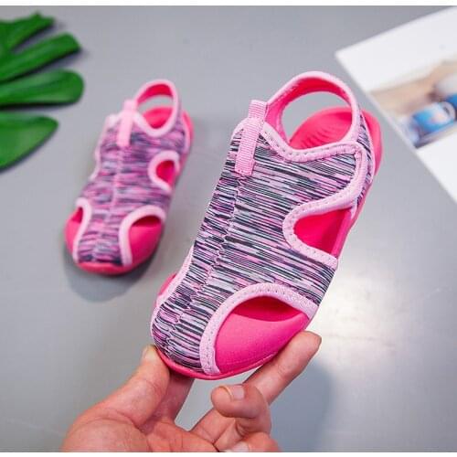 2020 Childrens Sandals Boys Beach Sandals Solid Bottom Soft Wear non-slip Girls Baby Toddler girl sandals Kids Barefoot shoes