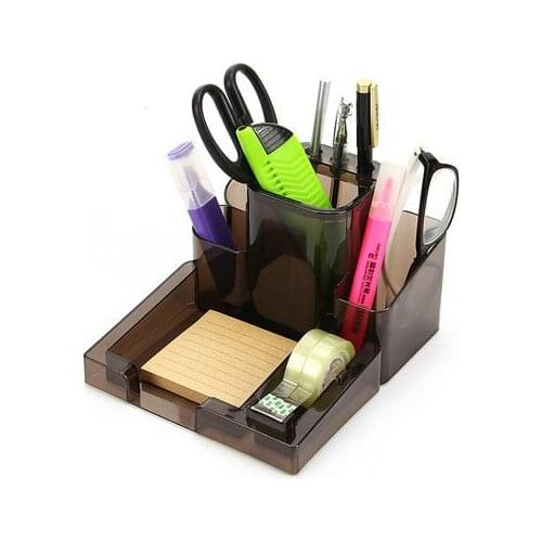 Office Desk Accessories Plastic Pen Holder Desk Organizer Pen Stand For Pens And Pencils