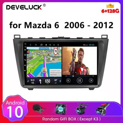 Android 10.0 2Din Car Stereo audio Radio Multimedia Video Touch Screen Player Speaker DVD GPS MP5 for Mazda 6 Rui wing 2006-2012