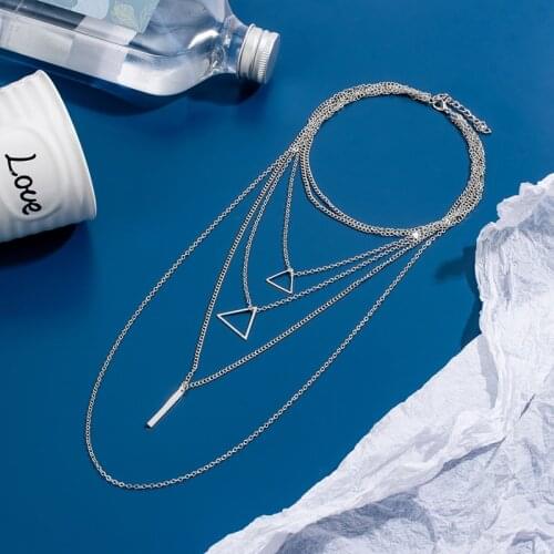 Bohemian Multi Layer Pendants Necklaces For Women Vintage Gold Metal Heart Necklace 2020 New Fashion Design Party Jewelry Gift