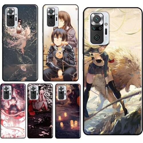 Anime Noragami Fan Art For Xiaomi Redmi Note 10 8 9 Pro Note 8T 9S Phone Case For Redmi 9T 9A 9C 8A 7A K40 Cover