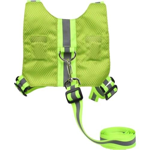 Child Anti-lost Belt Harness Reins Luminescent Reflective Travel Safety Backpack For Shopping Working Out Walking At Night