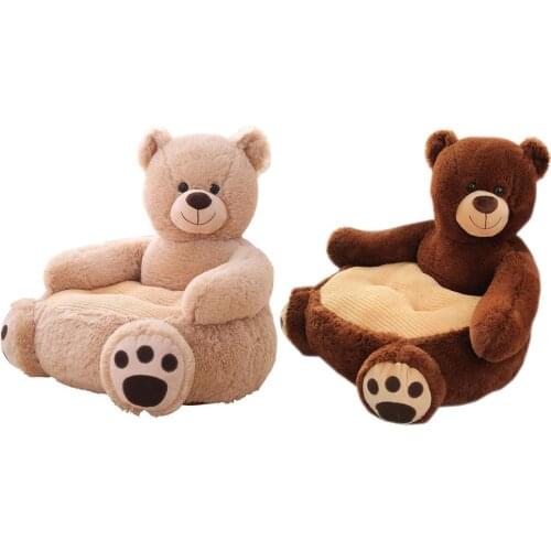 Kids Animal Bear Character Plush Chair Sofa Seat Comfortable Soft Animal Sofa Backrest Armchair Indoor Family Childrens Sofa