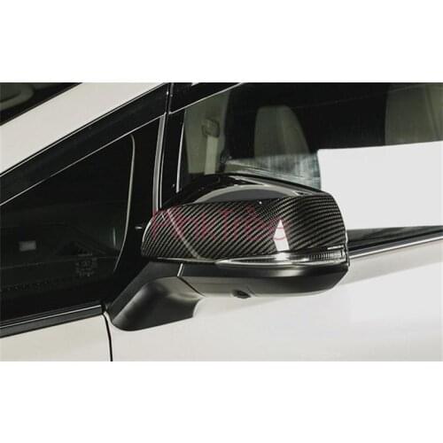 For Toyota Alphard VELLFIRE 30 2015-2020 Carbon Fibwer Color Side Wing Rearview Door Mirror Cover Car Styling Accessories