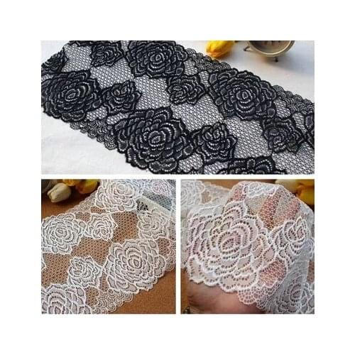 Width 21.5CM mesh compression yarn elastic lace accessories manual DIY clothing decoration materials
