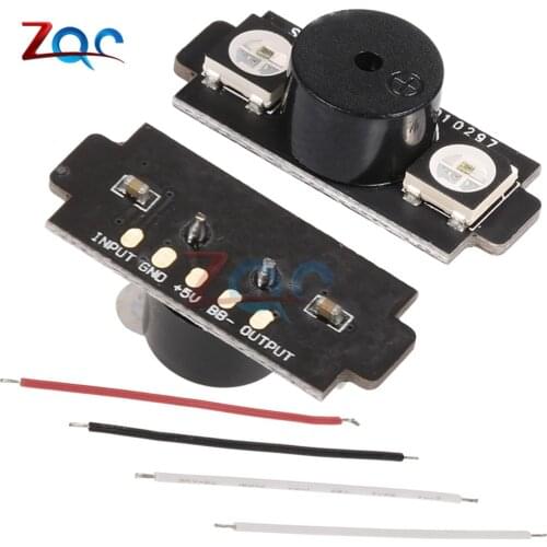 HGLRC 2-in-1 WS2812B 5V LED with Alarm Buzzer Motor Base Light for Naze32 F3 CC3D Flight Control FPV RC Drone Helicopter
