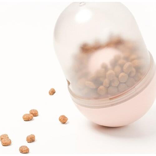 Interactive Dog Cat Food Treat Ball Bowl Toy Funny Pet Shaking Leakage Food Container Puppy Cat Slow Feed Pet Tumbler Toy