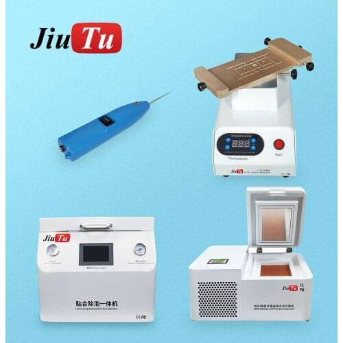 Jiutu Newest 15inch Vacuum Auto OCA Laminating Bubble Machine Freezer LCD Separating Full Set Glue Remover Tool For Samsung Edge