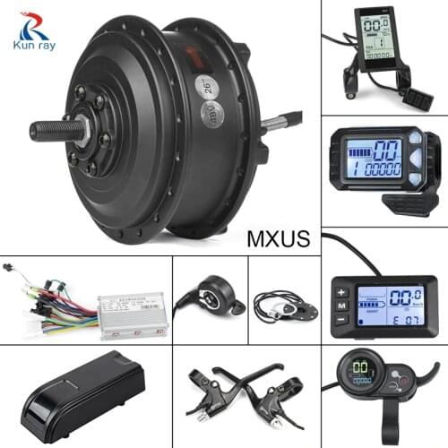 Electric Motor 24V 36V 48V electric bike ebike Conversion Kit 250W 350W Brushless Controller Display MXUS XF07 XF08 Hub Motor