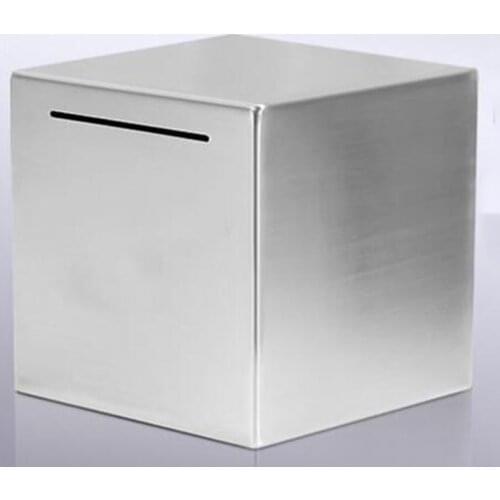 Stainless Steel Safe Piggy Bank Safe Box Money Savings Bank for Kids Can Only Save the Piggy Bank That Cannot Be Taken