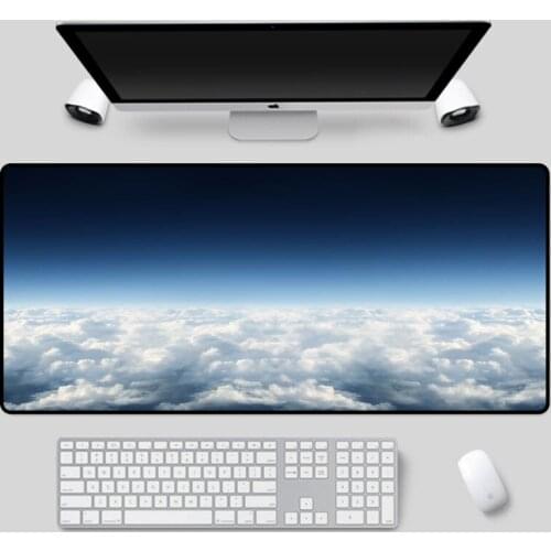 Mairuige Exquisite sky pattern mouse pad beautiful white cloud table pad multi-size choice home office essential keyboard pad