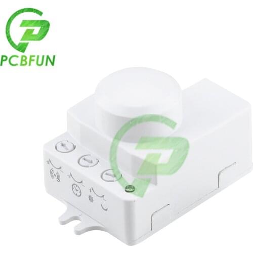 AC 220V 5.8GHz Microwave Radar Sensor Switch Human Body Motion Induction Sensor for LED Light Sensors Switches