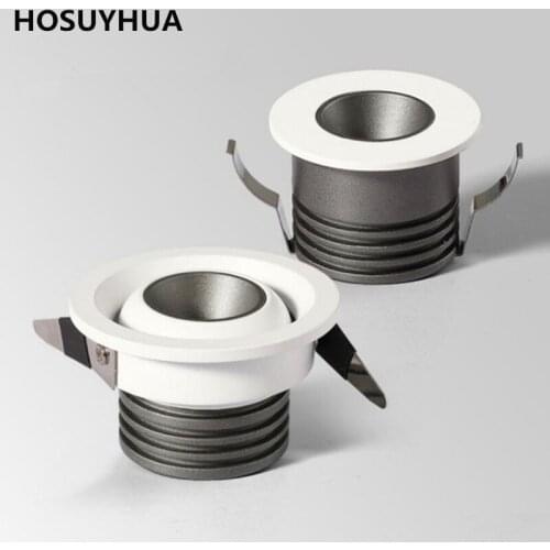 Hot Sale 3W 5W Mini LED Cabinet Lamp Adjustable Ceiling Recessed Spotlight For Jewelry Display Spot Light 110V 220V White Shell