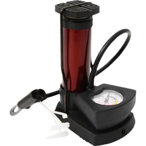 Portable Bike Pump with Pressure Gauge 230PSI High Pressure Cycling Pump Air Inflator for Presta and Schrader Bicycle Pump Valve