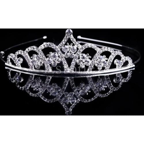 Vintage Wedding Bridal Crystal Rhinestone Headband Crown Hair Accessories Tiara