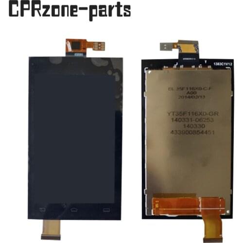 3.5" Black For Philips Xenium W9588 LCD Display With Touch Screen Digitizer Sensor Panel Assembly