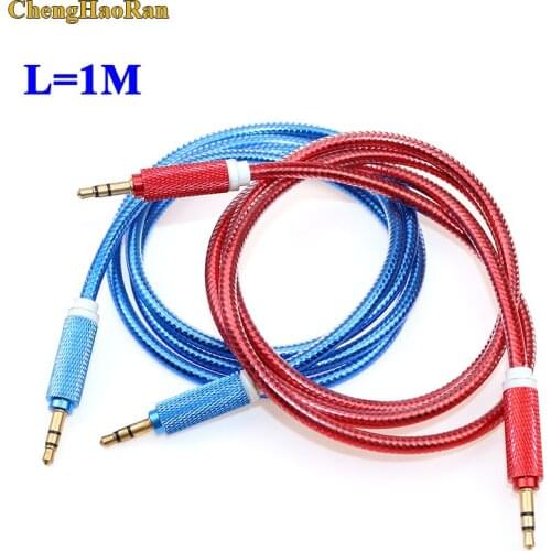 1m 3.5mm Aux cable Male to 3.5mm Jack Male AUX Audio Stereo Headphone Cable 3.5 mm Aux Audio Cable Cord for Phone Earphone