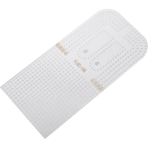 1Pcs Leather Craft Acrylic Punching Positioning Calculation Ruler Stencil Template