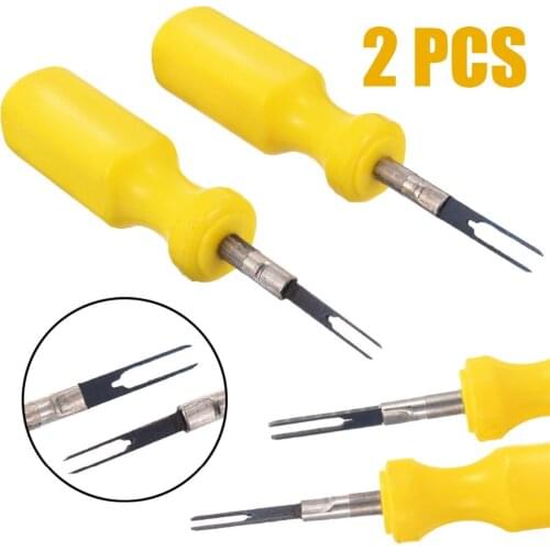 2Pcs/set 3mm+2mm Car Wiring Connector Pin Release Extractor Puller Auto Terminal Removal Handle Tool For Audi