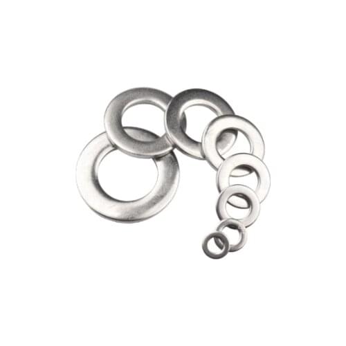 20/50/100PCS DIN125 ISO7089 M1.4 M1.6 M2 M2.5 M3 M3 M4 M5 M6 M8 M108mm Stainless Flat Washers Plain Gasket For Auto