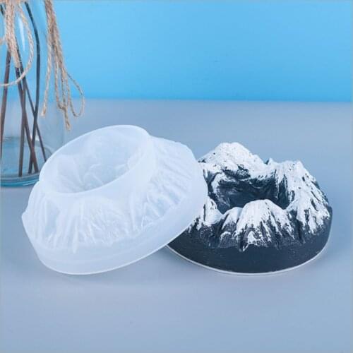 2020 New Silicone Mould Dried Flower Resin Decorative DIY Snow mountain peak ashtray mould Type epoxy resin molds for jewelry