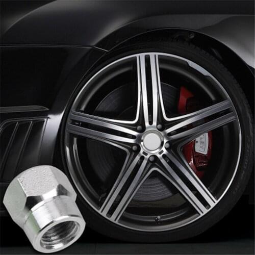 4pcs Car Tire Valve Stem Caps Bolt-in Aluminum Hexagon Valve Caps Car Wheel Tires Valves Tyre Stem Air Caps