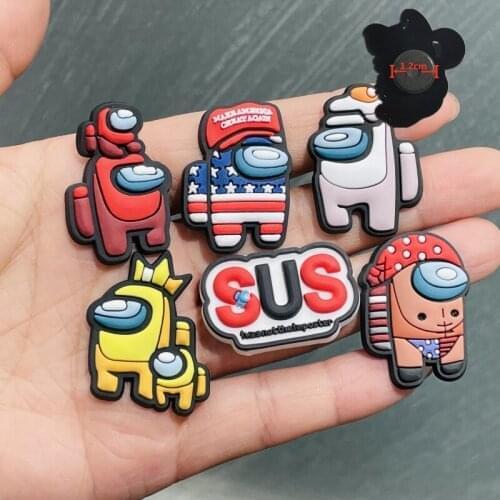 6PCS PVC Hot Game Robot Fridge Magnet Cute Cartoon Refrigerator Magnets Kids Gift Stationery Souvenir Gift Note Sticker Office