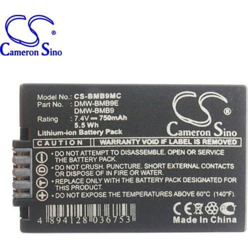 Cameron Sino 750mah battery for PANASONIC DMC-FZ40 FZ45 FZ48 FZ100 DMW-BMB9 DMC-FZ70K DMC-FZ60 DMC-FZ72