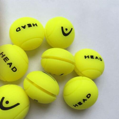 2pcs Neon green ball shape Tennis Racket Shock Absorber to Reduce Tenis Racquet Vibration Dampeners