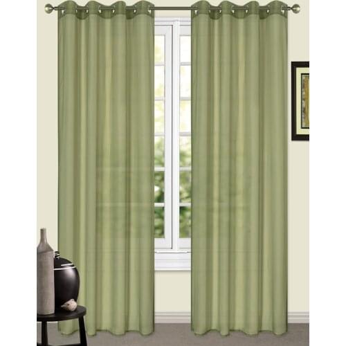 Basic Design solid color Voile Curtain grommet Door Window Curtain Sheer eyelets Voile Curtain Drape Valance House Decoration