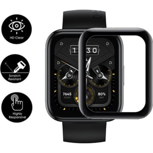 BEHUA 3D Curved Edge Film Clear Full Cover Screen Scratch Proof Protective Films For Realme Watch 2 Pro Smart Watch Accessories