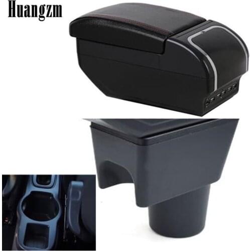 For Nissan Terrano 3 armrest box universal car BRV center console caja modification accessories double raised with USB