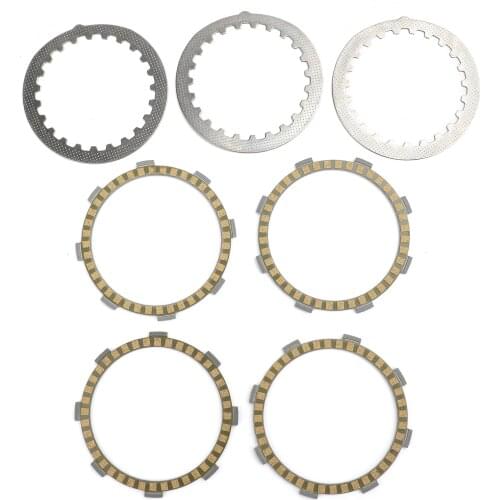 Areyourshop Clutch Kit Steel & Friction Plates fit for Yamaha DT50 RZ50 DT80 TDR80 YZ80 1V1-16324-00 Motorcycle New Parts