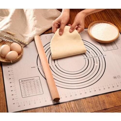 60*40cm Creative Non-Stick Food Grade Silicone Heat-Resistant Rolling Pad Kneading Pad Cake Macaron Pad Kitchen Baking Tools