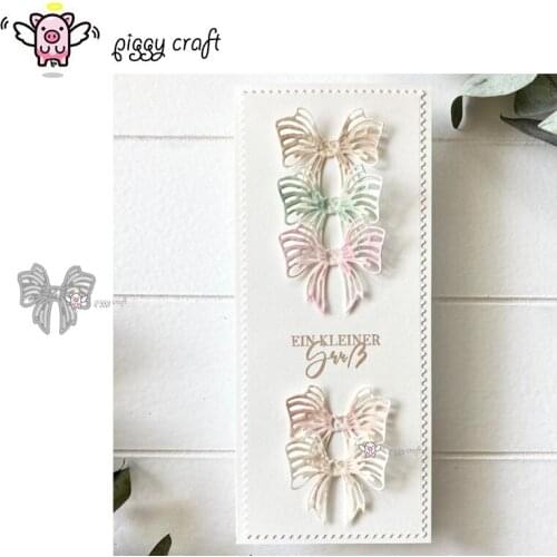 Piggy Craft metal cutting dies cut die mold Bow decoration Scrapbook paper craft knife mould blade punch stencils dies