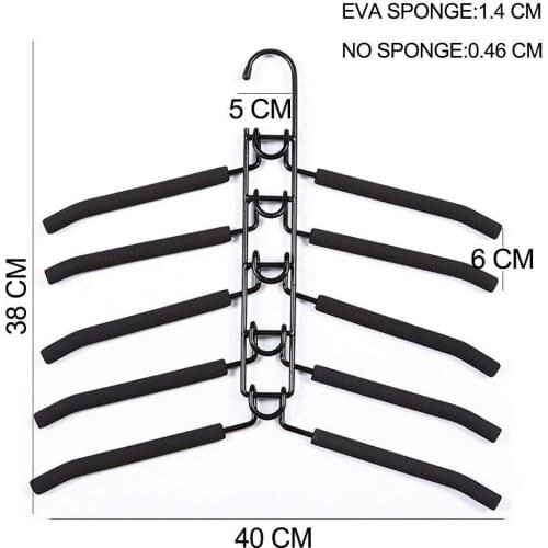 Multilayer Hanger Stainless Steel Clothing Storage Racks Home Clothing Storage Holder Racks Wardrobe Storage Cloth Hanger